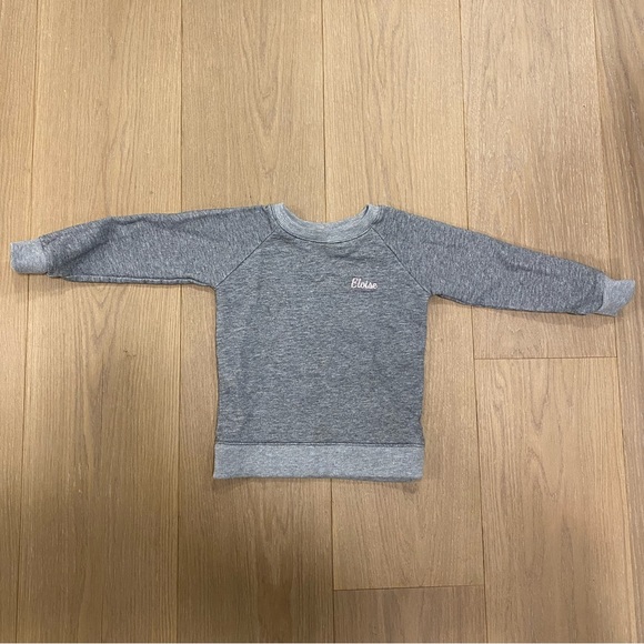 1212 grey sweatshirt with “Eloise” in light pink - excellent condition Sz 18-24M - Picture 2 of 4